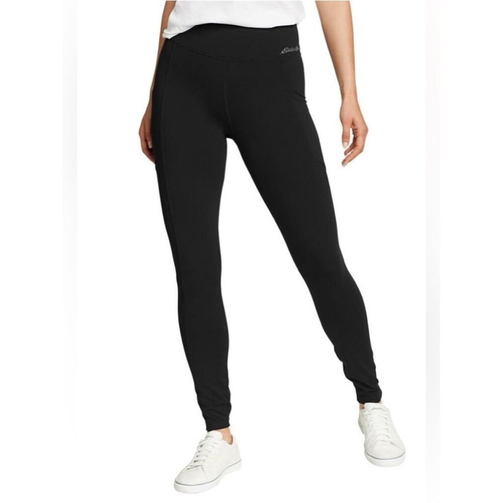 Eddie Bauer Black High-Rise Performance Tights
